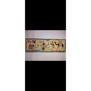 Ancient Egyptology Textile Panel