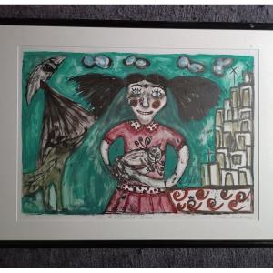 Jesus Ravelo. Acrylic On Paper 1997