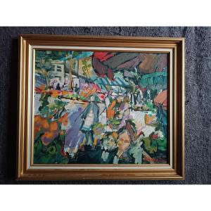Patrick Robart Oil On Canvas 1970