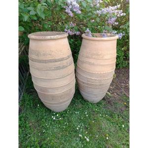 Pair Of Large Ancient Jars From Morocco