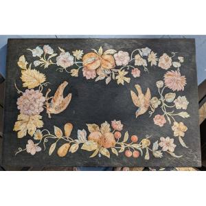 Emilio Martelli (1913 - 2000) Italy, Signed Scagliola Plate