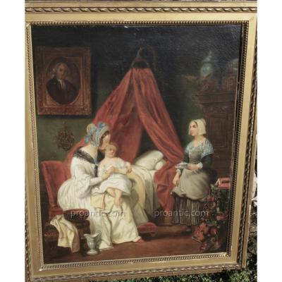 Achille DevÉria (1800-1857) The Child's Lunch