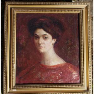 Raphael Martinez Padilla (1878-1961) Portrait Of A Young Girl, Spanish School