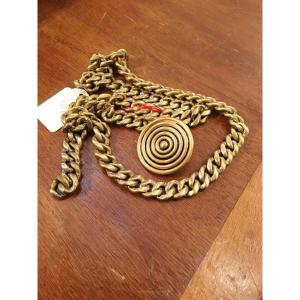 Vintage Metal Belt Signed Yves Saint Laurent