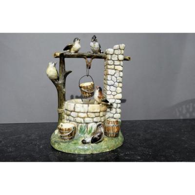 Ceramic Barbotine Vallauris Jerome Massier Art Nouveau