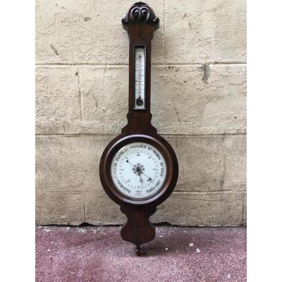 Barometer Thermometer 19th Century Charlet Ainé Toricelli Mechanism