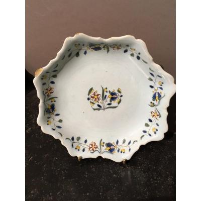 Earthenware Plate From Sinceny 18 Th Century
