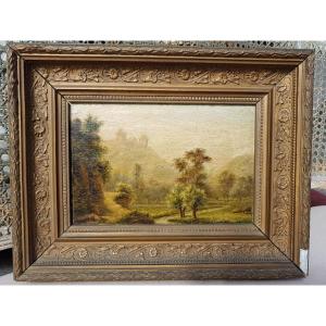 Kindermans Jb (1821 - 1876) Oil On Copper