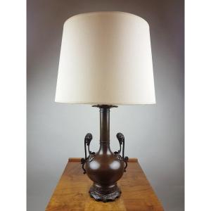 Bronze Lamp Base, Late 19th