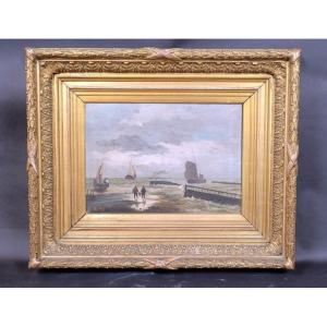 Oil On Canvas Marine