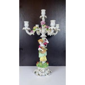 Porcelain Candelabra - German Work