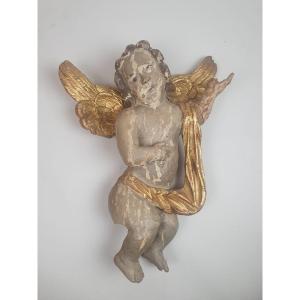18th Century Polychrome Cherub