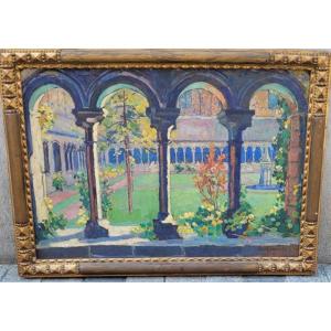 Oil On Canvas Signed Emile Lecomte