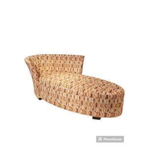 Fabric Daybed (in The Style Of Roger Capron Patterns) From The Rosello Brand.