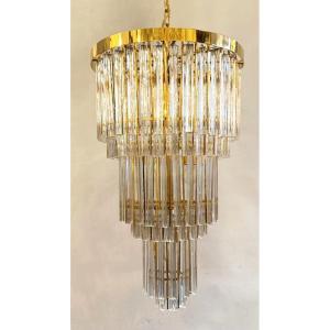 Murano Venini Cascade Chandelier, 1960s