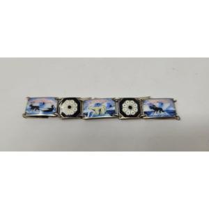 David Andersen Vermeil And Enamel Bracelet