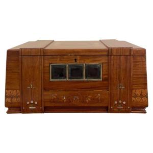 Large Wooden Fruit Box - Art Nouveau