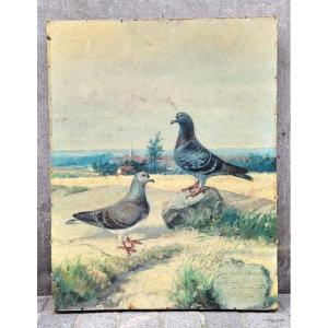 Oil On Panel Signed J Baldauf - 1920