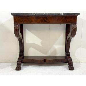 Charles X Mahogany Console
