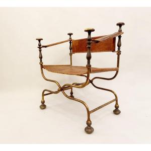 Curule Armchair, Circa 1940