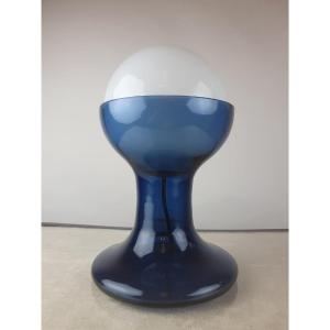 Glass Side Lamp, Italy Circa 1970