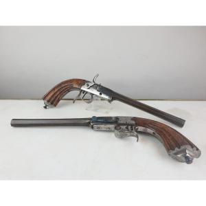 Pair Of Parlor Shooting Pistols, France Circa 1850