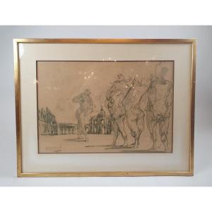 Claude Weisbuch, Lithograph "commedia Dell Arte" 1974