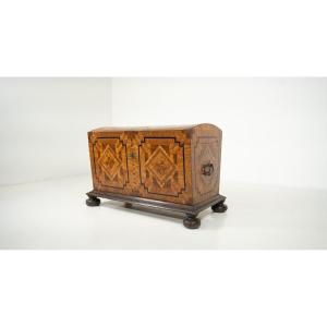 Walnut And Ash Chest, Late 18th Century