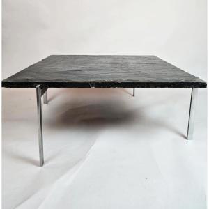 Poul Kjrholm Coffee Table With Black Slate Top, 1960s
