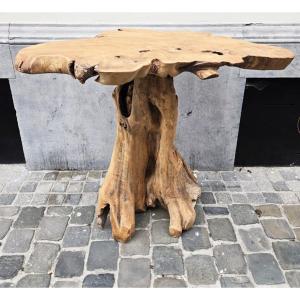 Olive Wood High Table, 20th Century