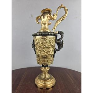 Gilt Bronze Vase, Renaissance Style, 19th