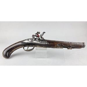French Flintlock Pistol, Circa 1730