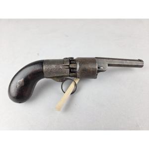 Small Transition Pistol Signed Herman Breveté, Liège Circa 1850