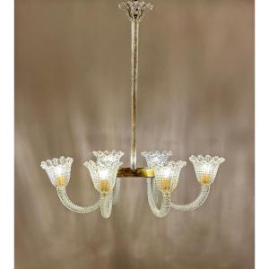 Barovier 6-light Chandelier, Italy