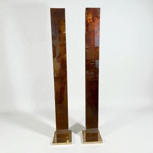 Pair Of Floor Lamps By Relco (milan)