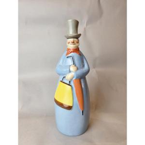 Robj Paris, Porcelain Liqueur Bottle, Circa 1928