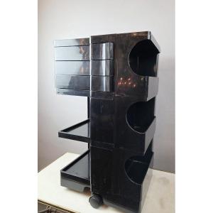 Boby Serving Cart By Joe Colombo In Black Abs