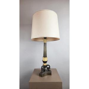 Restoration Period Bronze Lamp Base