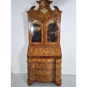 Walnut Burl Writing Desk, Italy, Late 18th Century