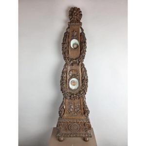 Reliquary, Carved Wooden Frame, 19th