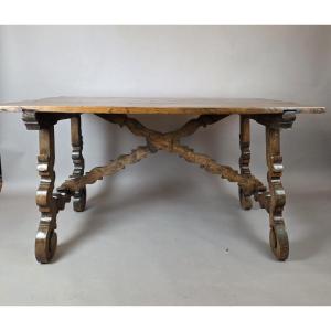 Walnut Table, Italy, 18th Century