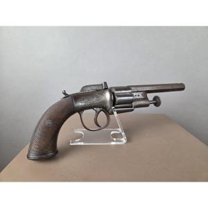 Transitional Revolver, Signed F. Barnes & Co, Cal 45, England Circa 1847
