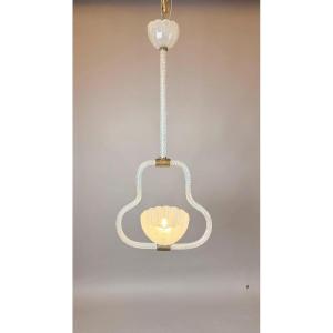 Murano Glass Pendant Light, Barovier, Circa 1940