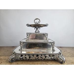 Silver-plated Metal Centerpiece, 19th