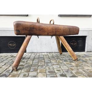Vintage Leather Pommel Horse