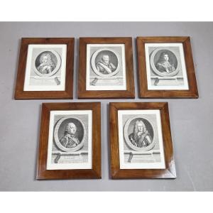 Set Of 5 Engravings 18th
