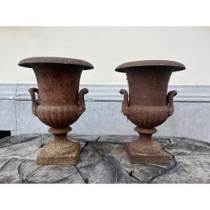 Pair Of Medici Cast-iron Basins, 20th