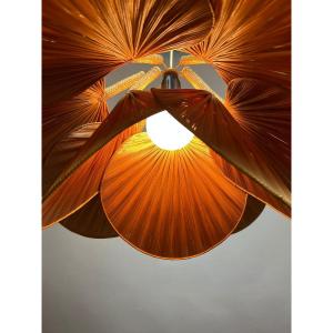 Ingo Maurer-style Organic Suspension Lamp, 1970s