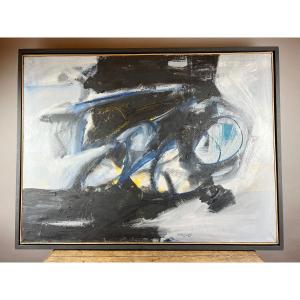 Oil On Canvas," Mécanique 5", Maurice Gasquet (1931-2009)