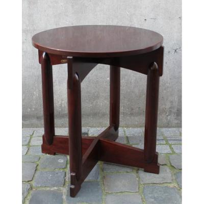 Art Deco Pedestal Table, Gebr. Godschalk, Rotterdam